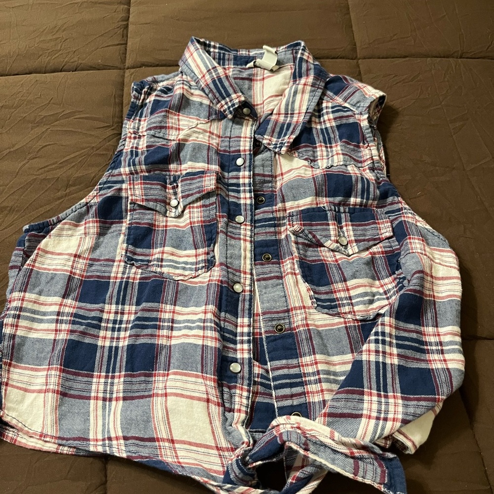Plaid vest